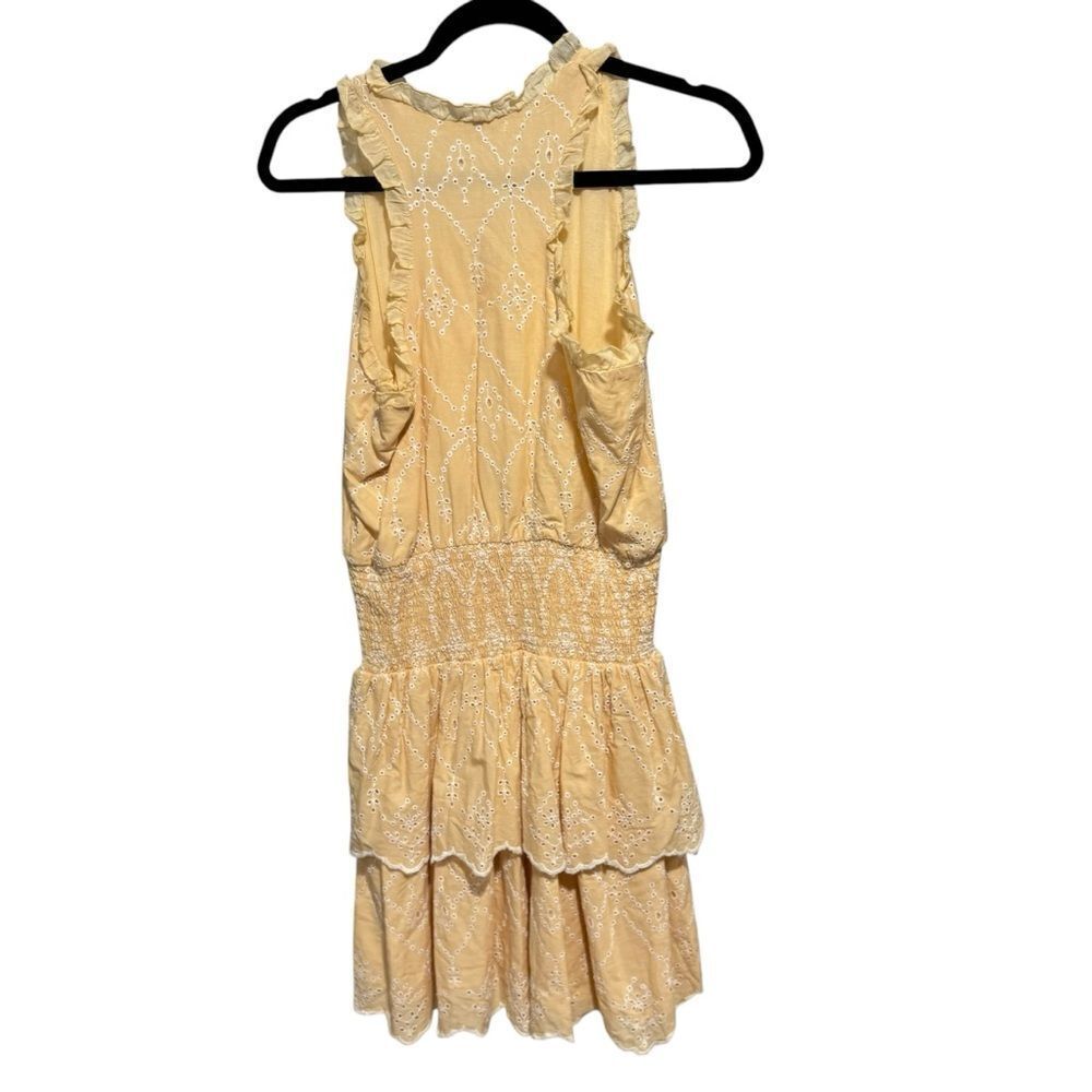 Revolve ModaPosa Bautista Racer Back Eyelet Ruffle Mini Dress - Picture 4 of 7